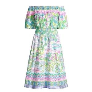 *NWT Lilly Pulitzer Camille Off the Shoulder Dress